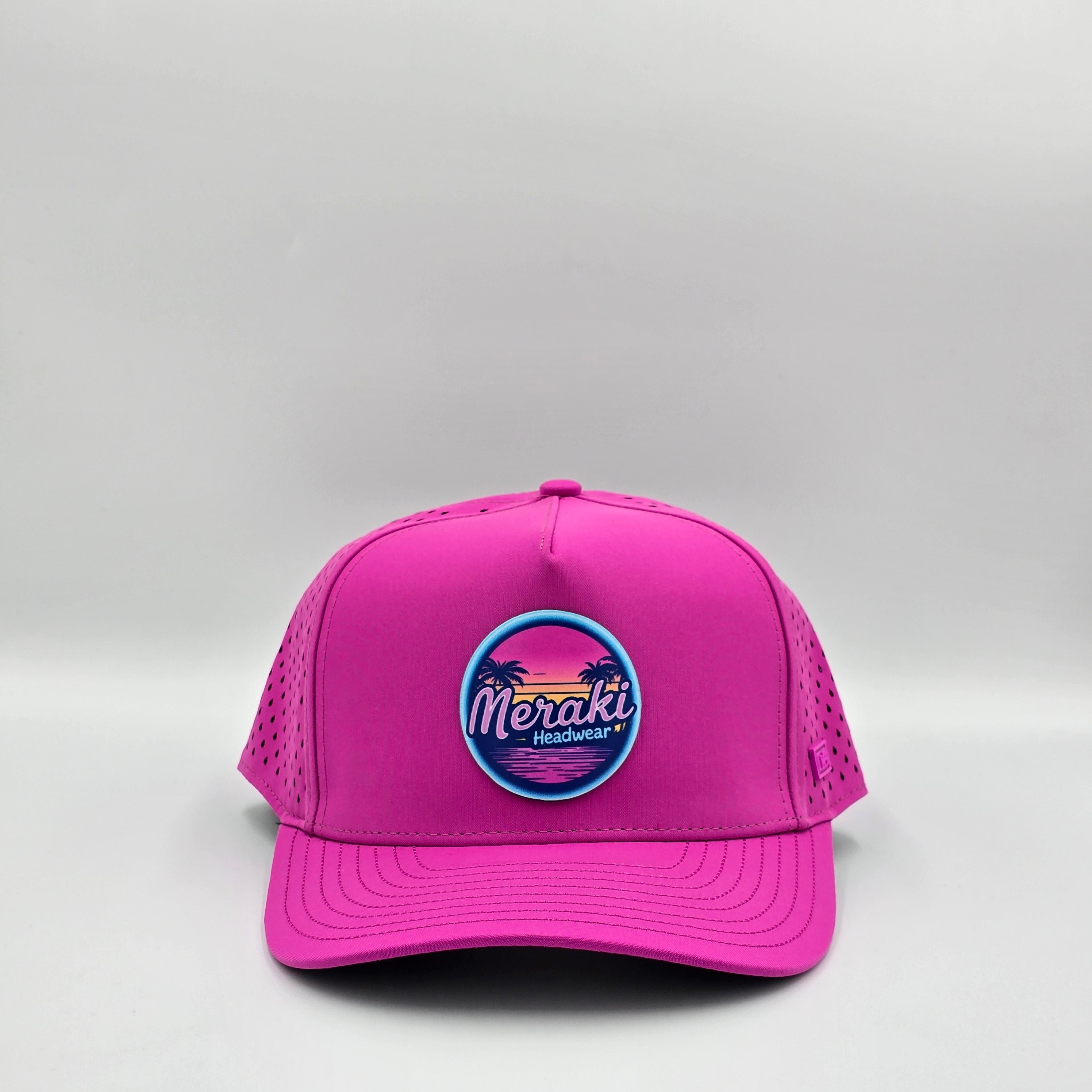 Meraki Sunset 5-Panel Hat — Paradise Pink | Meraki Headwear