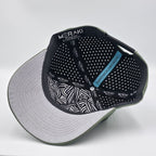 Underside of a cap on a light gray background variant-classic-57cm-to-59cm-stratos-green