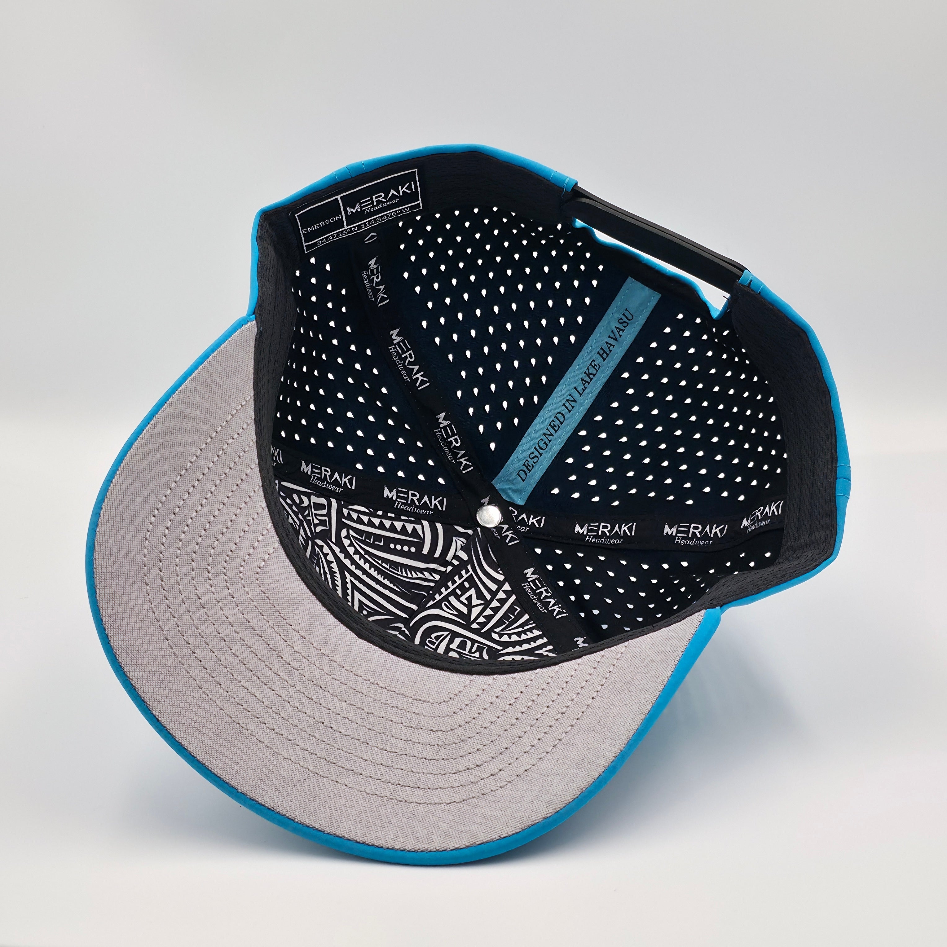 Baseball cap underside on a light gray background variant-classic-57cm-to-59cm-havablue