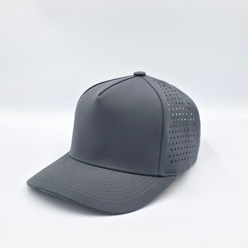Gray cap with perforated design on a white background variant-classic-57cm-to-59cm-carbon-charcoal