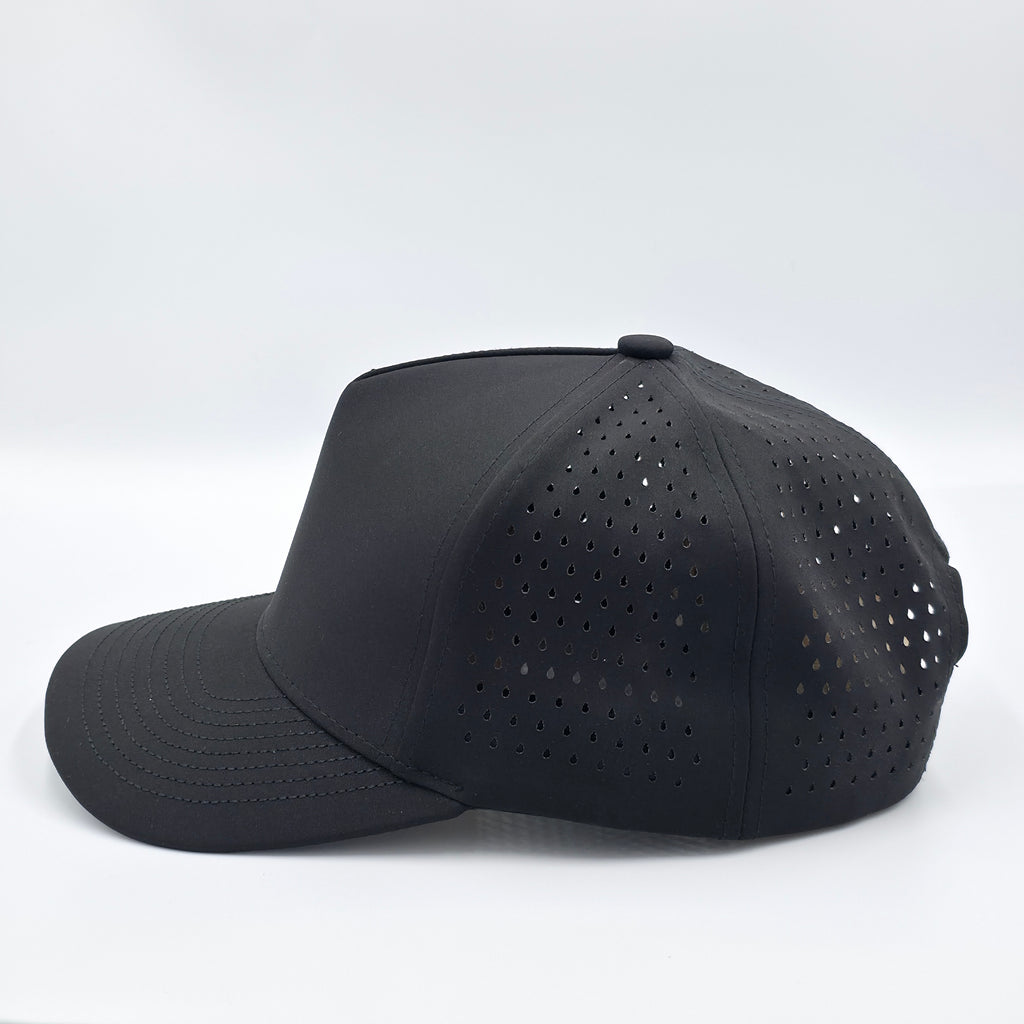 Midnight Black 5 Panel Float Drink Tan Repeat