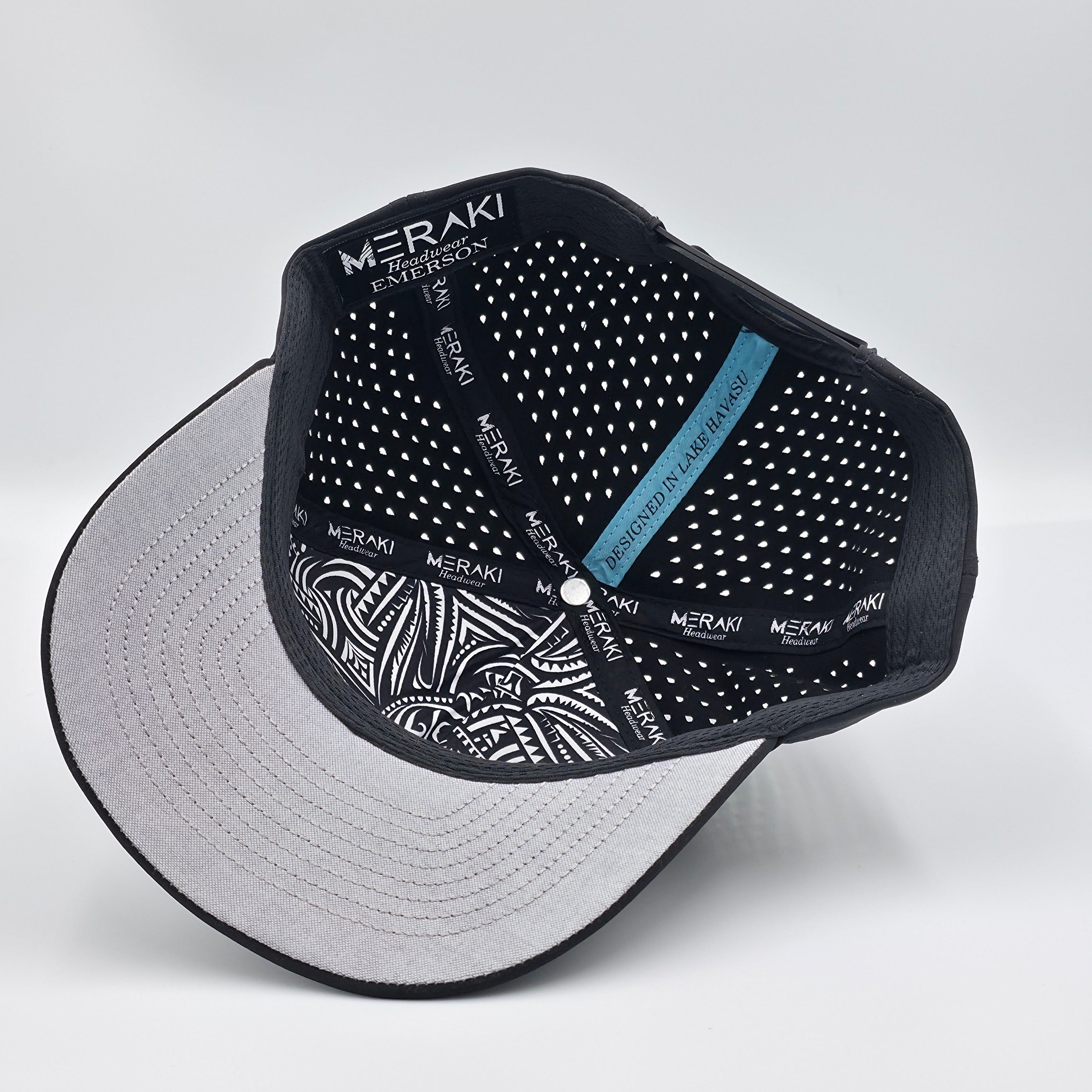 Midnight Black 5 Panel Float Drink Tan Repeat