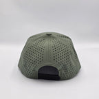 Green cap with perforated design on a white background variant-stratos-green