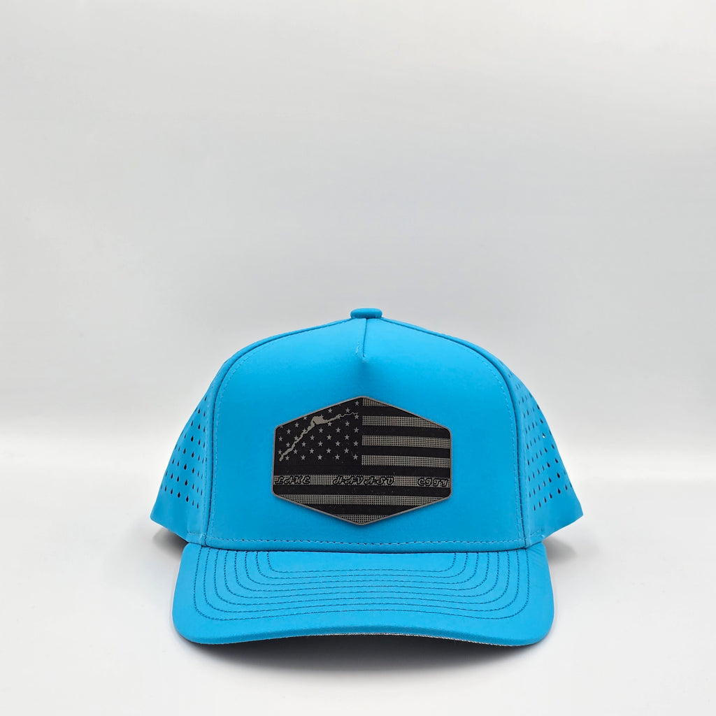 HavaBlue 5 Panel Lake Havasu City Lake Map with USA Flag