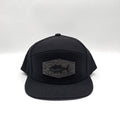 Midnight Black 6 Panel Ocean Tuna Charcoal