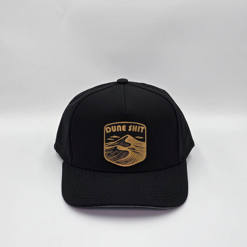 Midnight Black 5 Panel Dune Sh*t Badge Gold