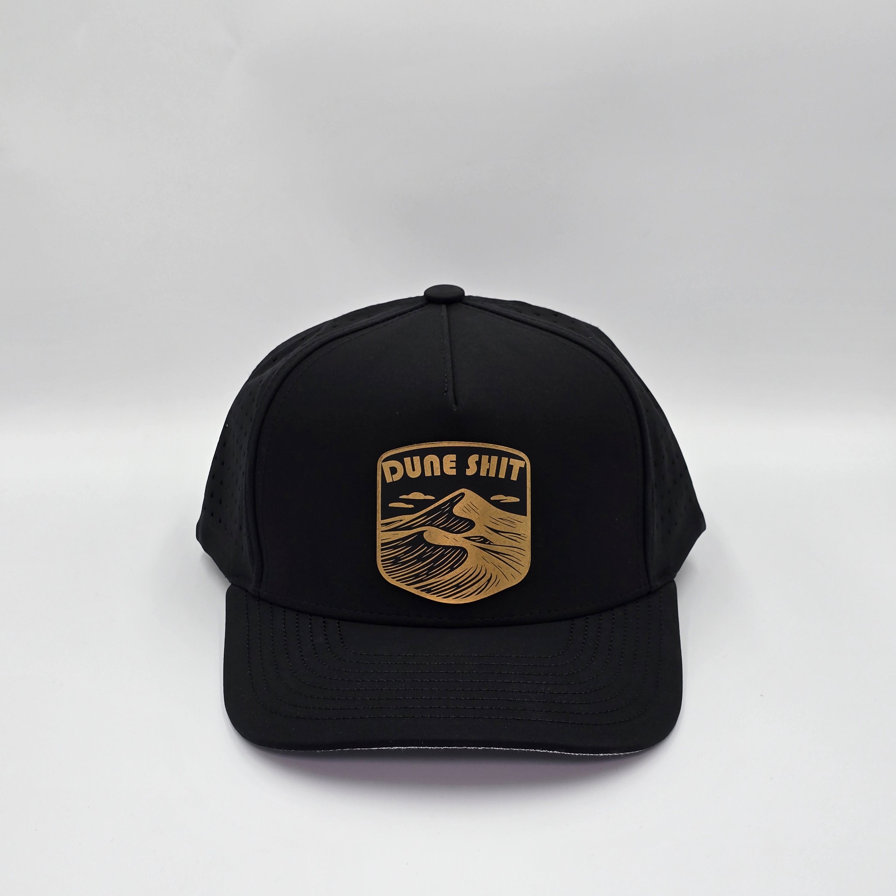 Midnight Black 5 Panel Dune Sh*t Badge Gold