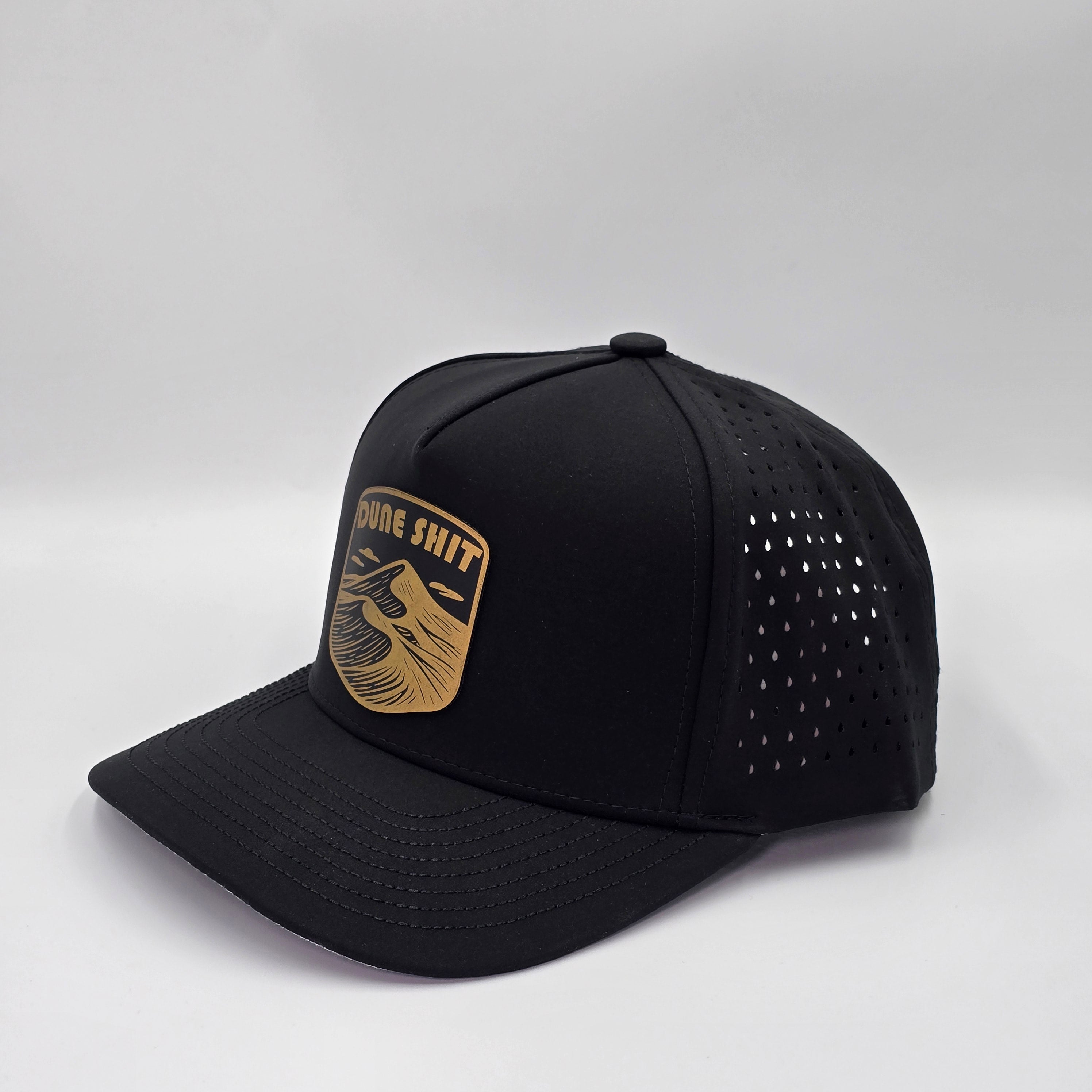 Midnight Black 5 Panel Dune Sh*t Badge Gold