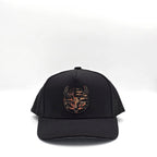 Midnight Black 5 Panel American Flag Hunting Orange Camo