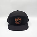 Midnight Black 6 Panel Dune Sh*t Badge Rawhide