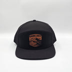 Midnight Black 6 Panel Dune Sh*t Badge Rawhide