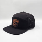 Midnight Black 6 Panel Dune Sh*t Badge Rawhide