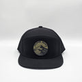 Midnight Black 6 Panel Dune Sh*t Circle Silicone Green