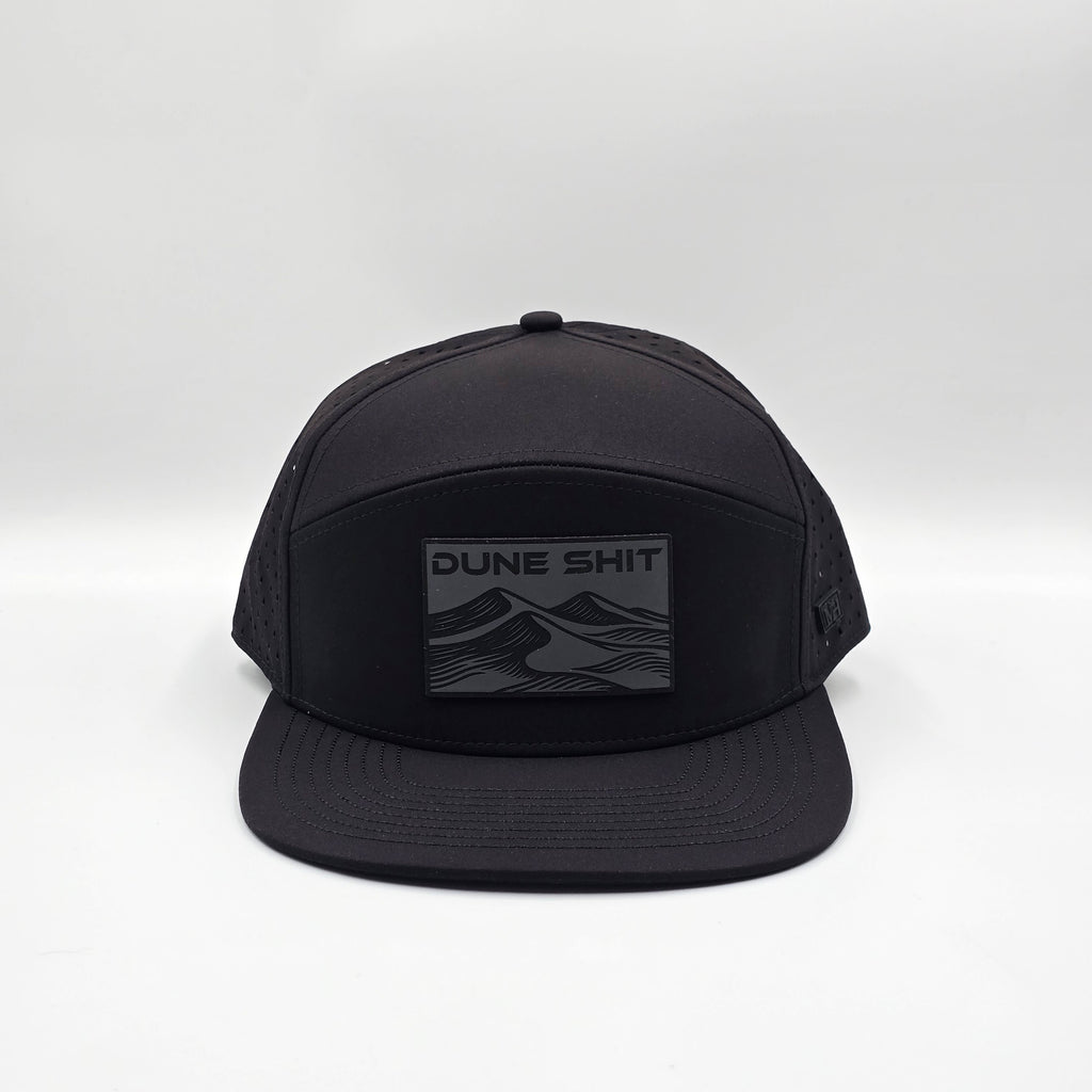 Midnight Black 6 Panel Dune Sh*t Rectangle Charcoal