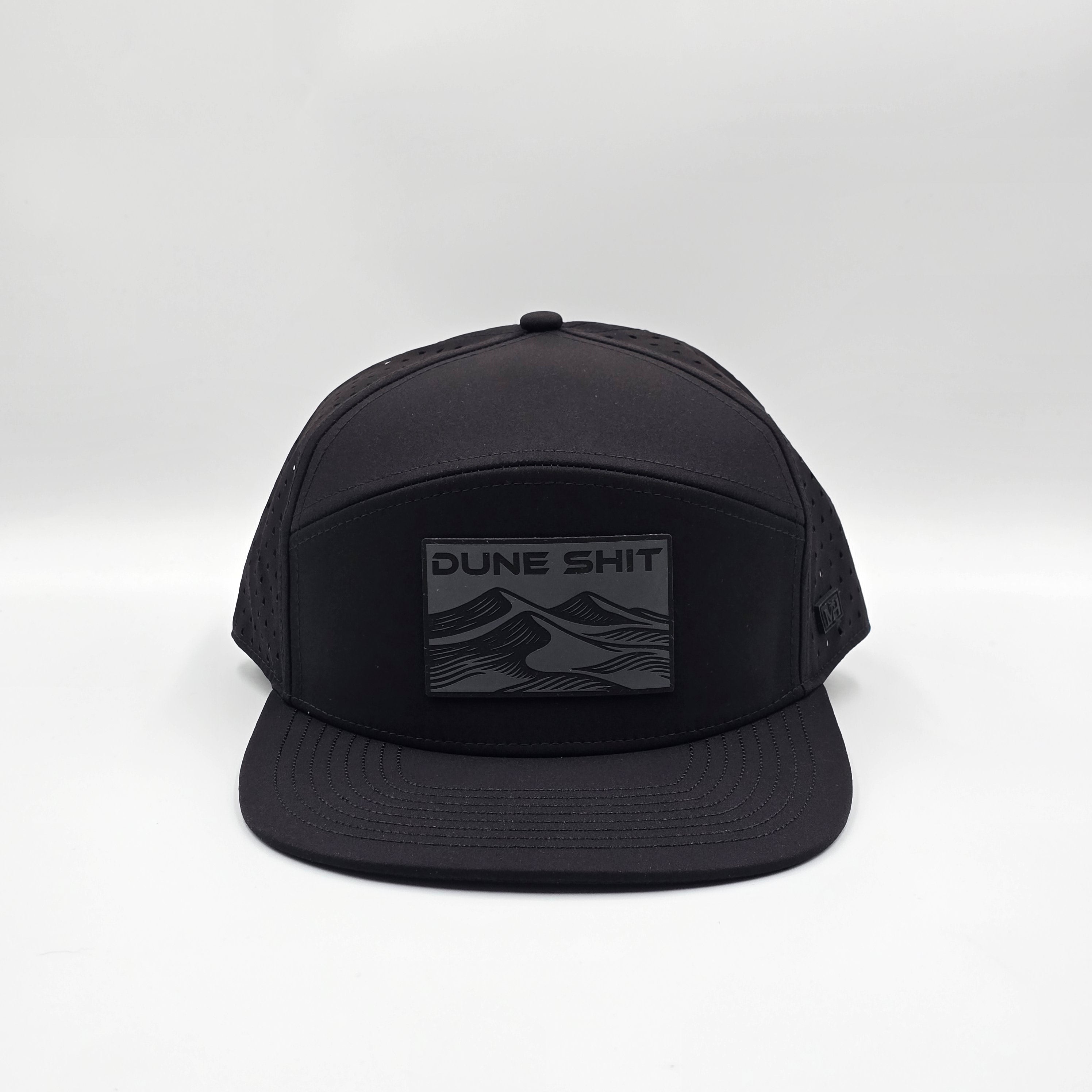 Midnight Black 6 Panel Dune Sh*t Rectangle Charcoal