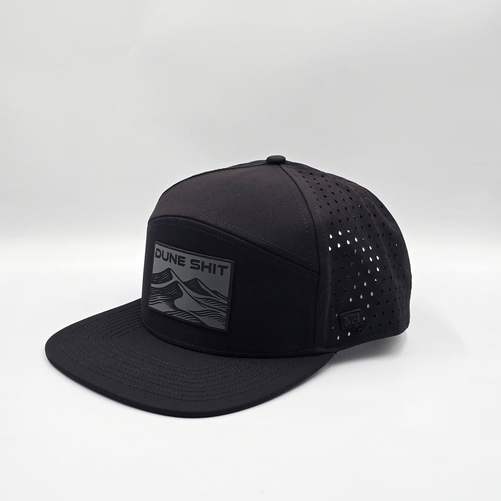 Midnight Black 6 Panel Dune Sh*t Rectangle Charcoal