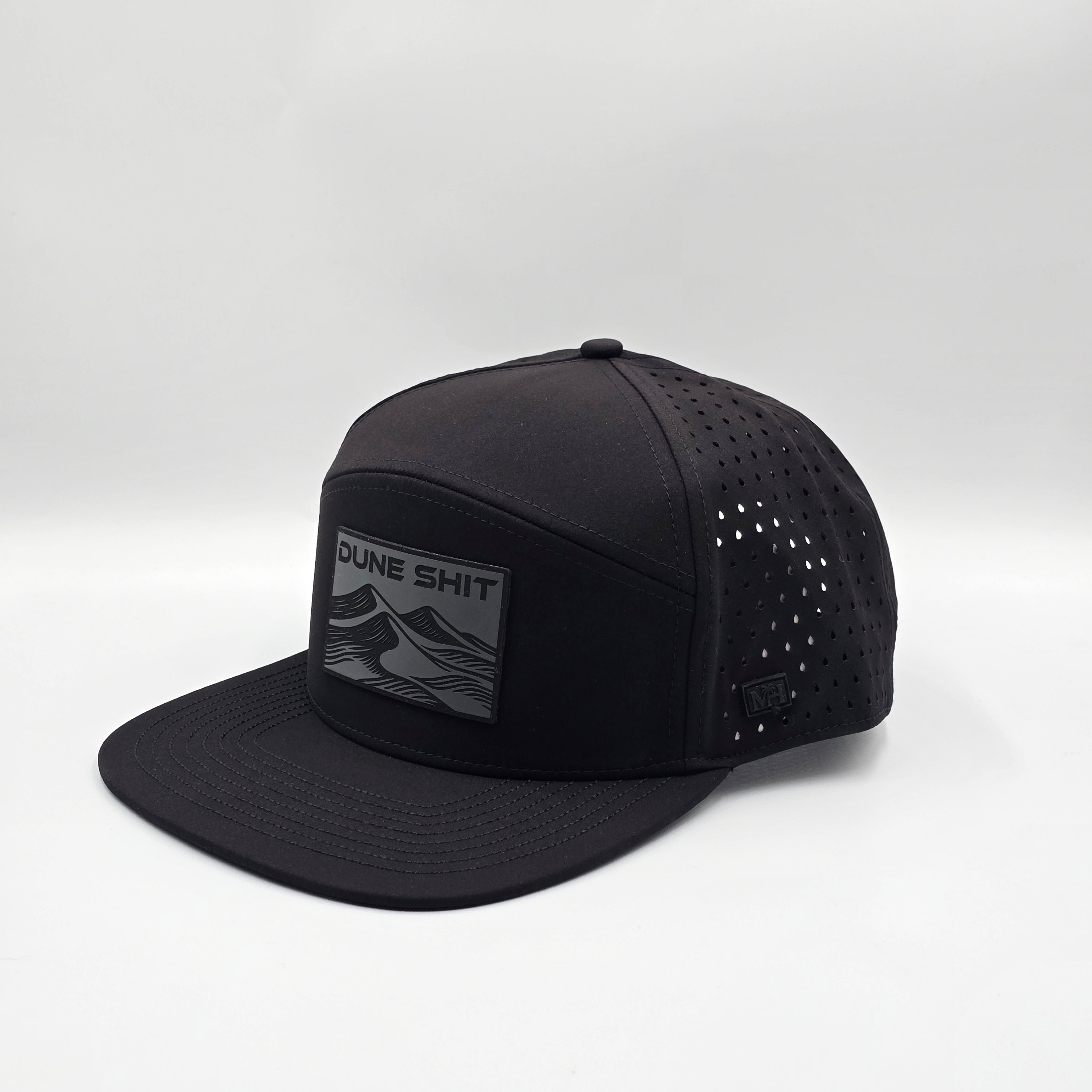 Midnight Black 6 Panel Dune Sh*t Rectangle Charcoal