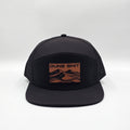 Midnight Black 6 Panel Dune Sh*t Rectangle Rawhide