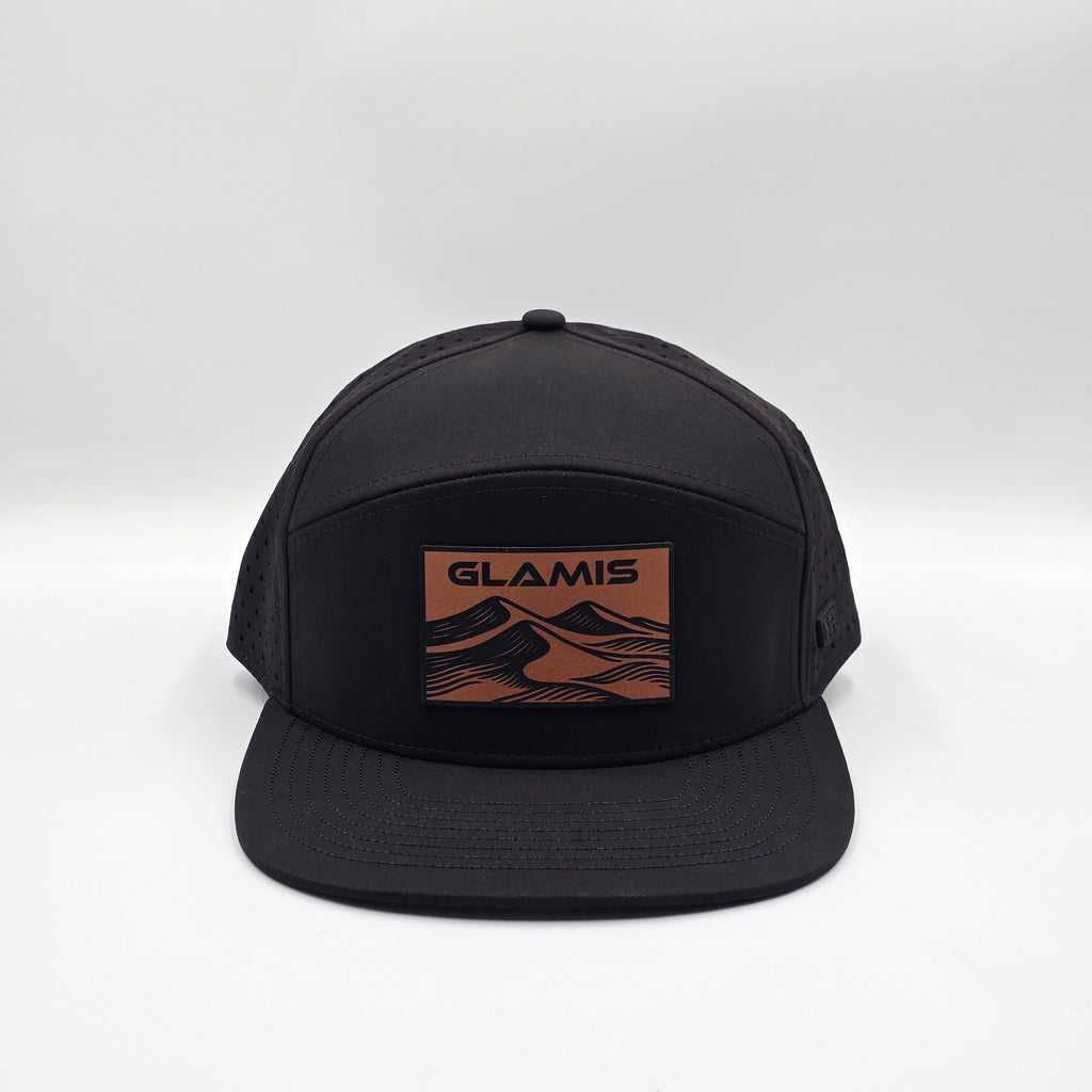 Midnight Black 6 Panel Glamis Rectangle Rawhide