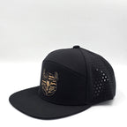 Midnight Black 6 Panel American Flag Hunting Camo