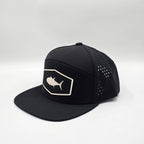 Midnight Black 6 Panel Ocean Tuna White
