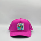 Paradise Pink 5 Panel Float Drink Tan Repeat