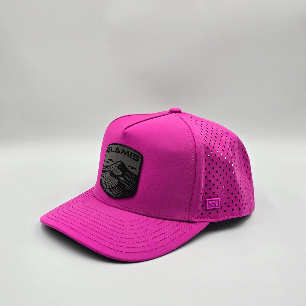 Paradise Pink 5 Panel Glamis Badge Charcoal