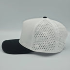 Two-tone cap with white top and black brim on a gray background variant-classic-57cm-to-59cm-polar-eclipse