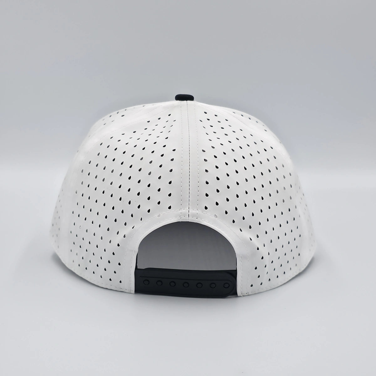 White cap with black brim on a gray background variant-polar-eclipse