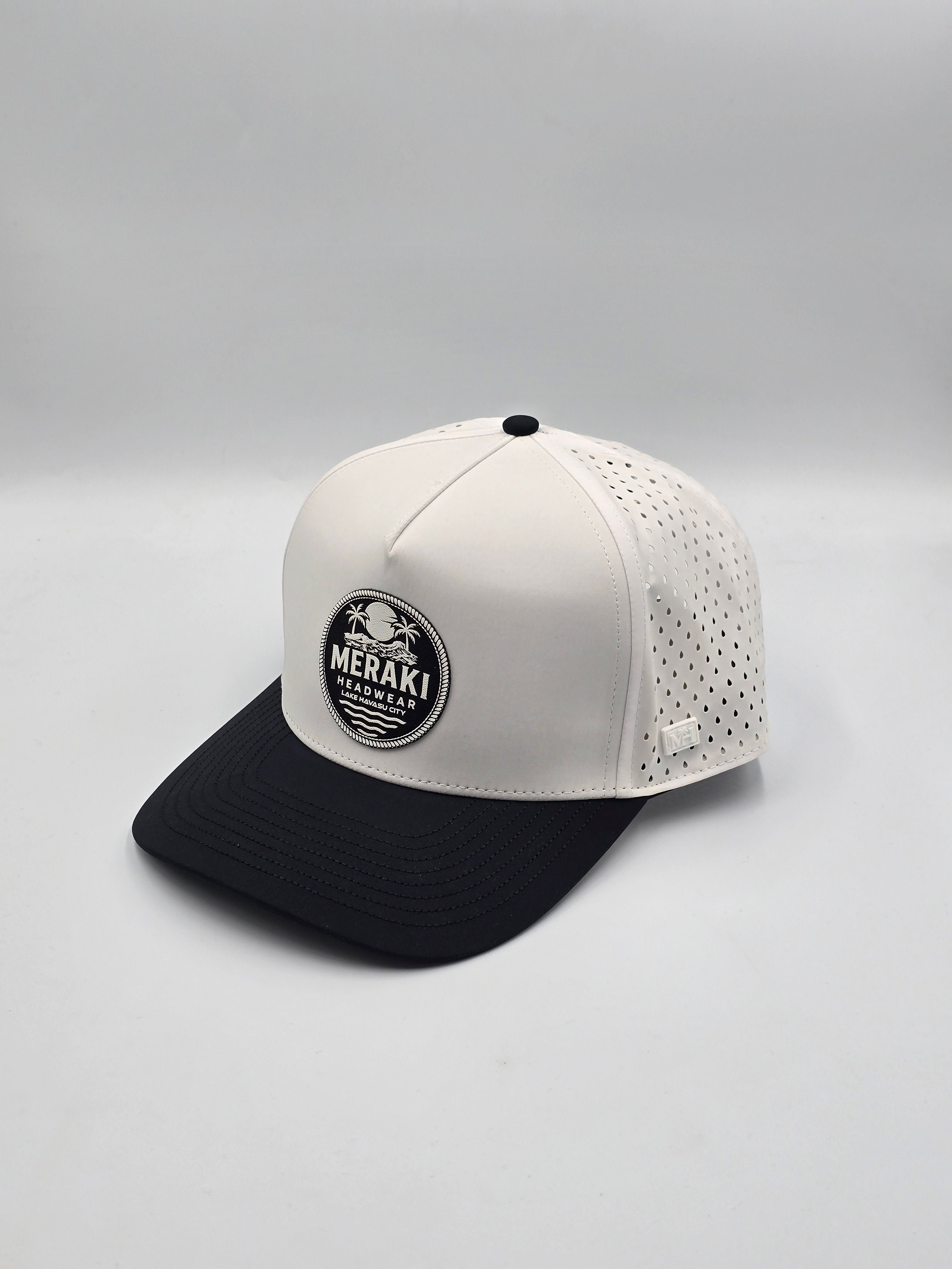 Polar Eclipse 5 Panel Meraki Headwear Sunset White
