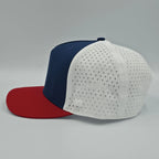 Navy blue and red cap with white mesh back on a gray background variant-classic-57cm-to-59cm-seventy-six
