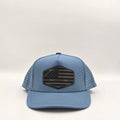 Slate Blue 5 Panel Lake Havasu City Lake Map with USA Flag