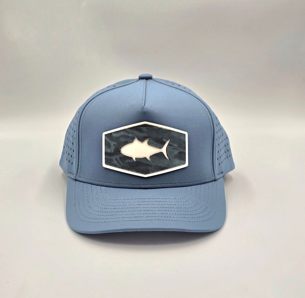 Slate Blue 5 Panel Ocean Tuna White
