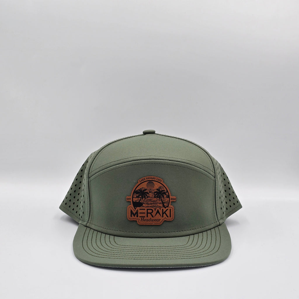 Stratos Green 6 Panel Meraki Lake Scene