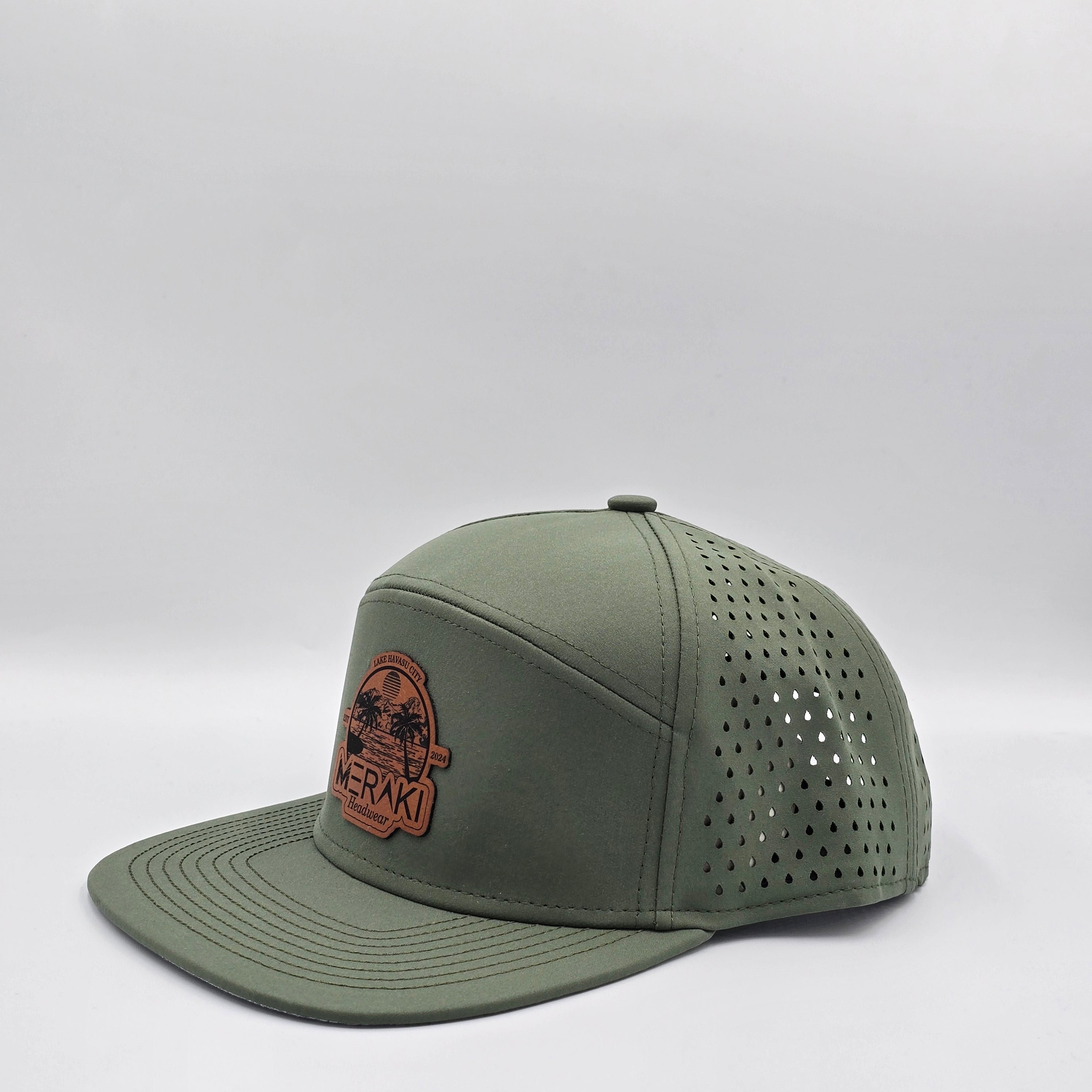 Stratos Green 6 Panel Meraki Lake Scene